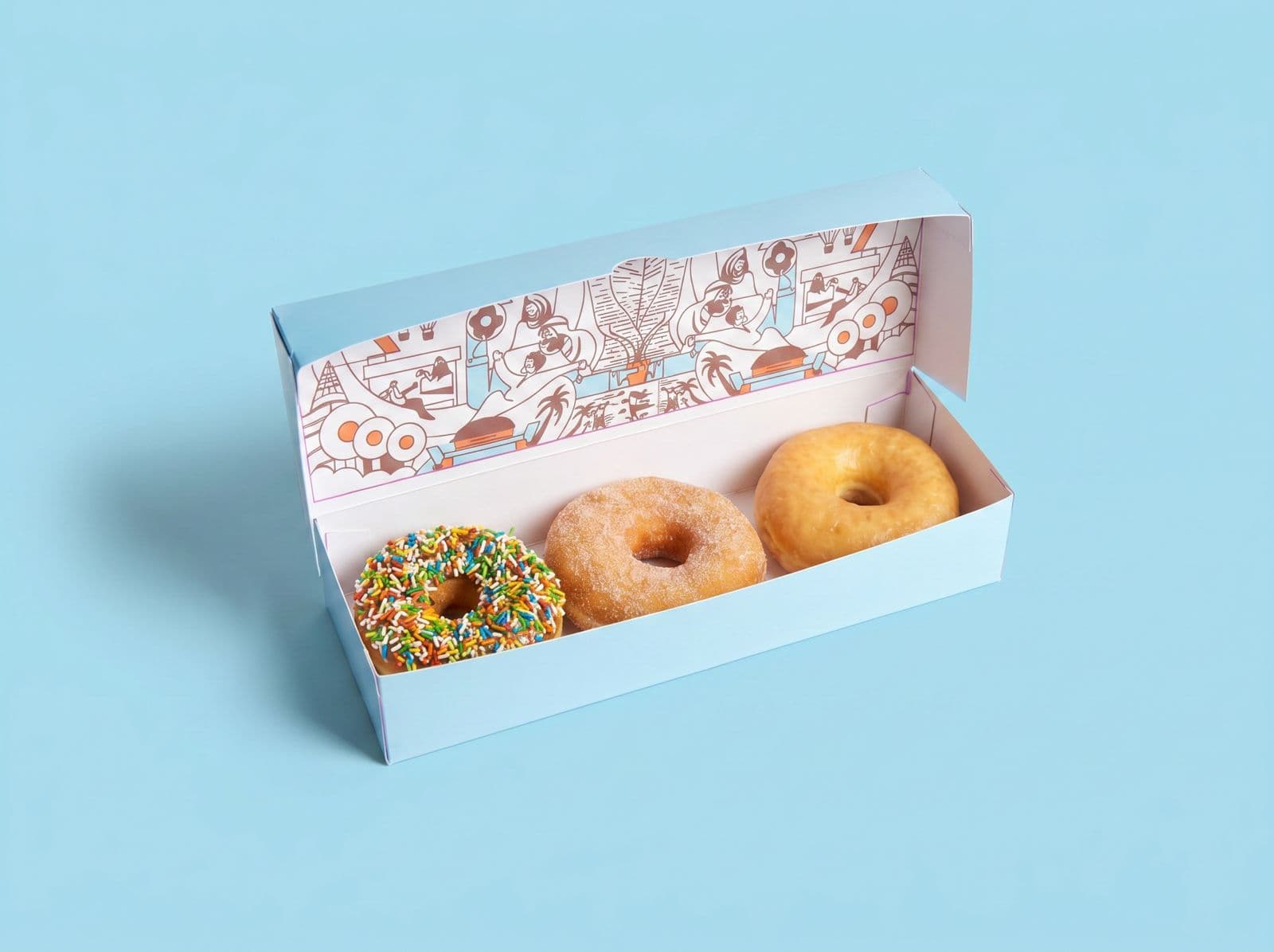 BOX OF 3 REGULAR DONUTS