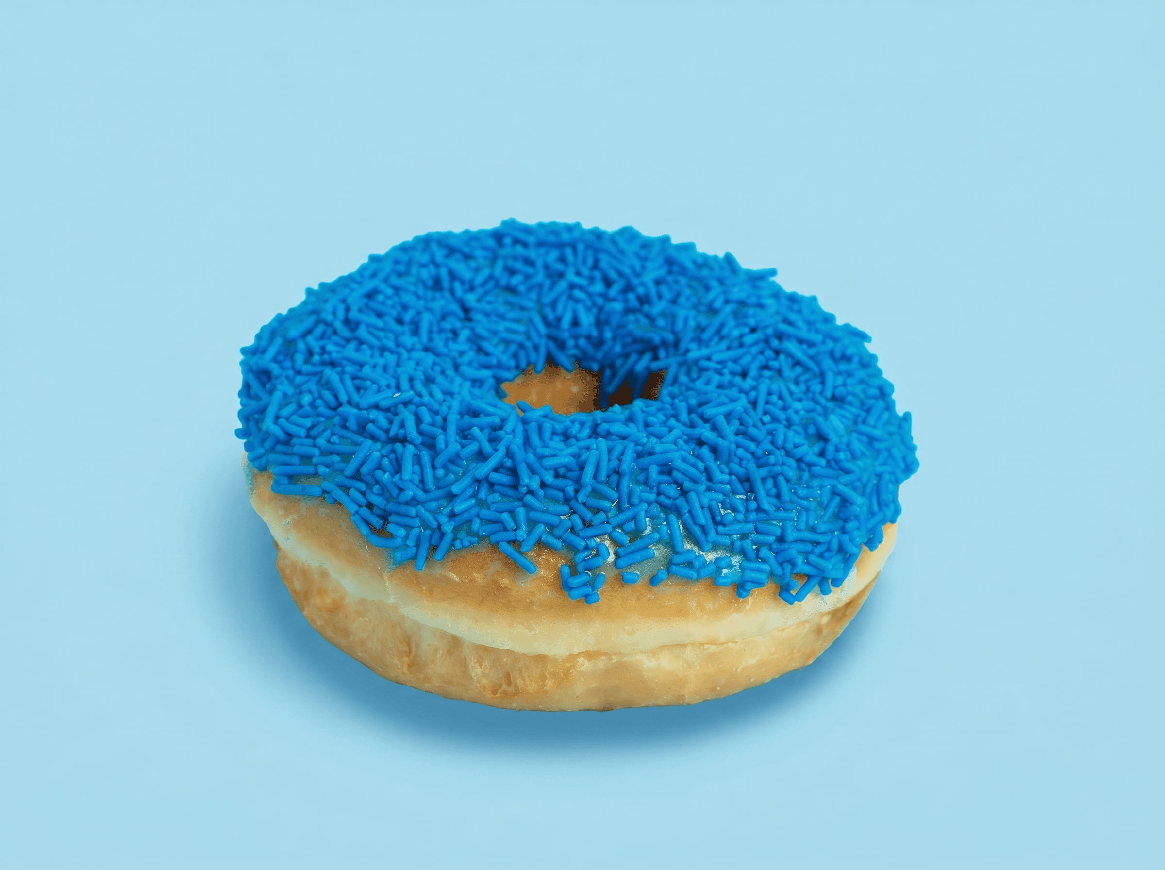 Blue Sprinkle Donut