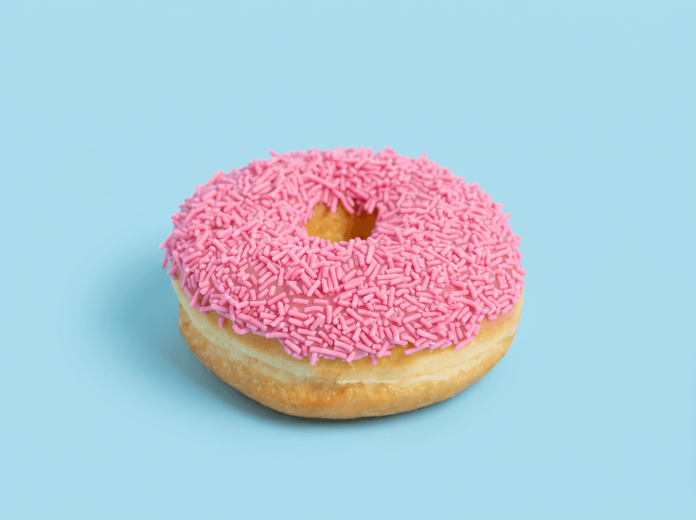 Pink Sprinkle Donut